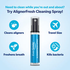 Close-up of AlignerFresh Cleaning Spray spray nozzle