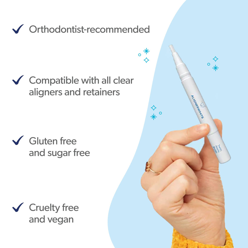 Whitening pen tip with cap removed