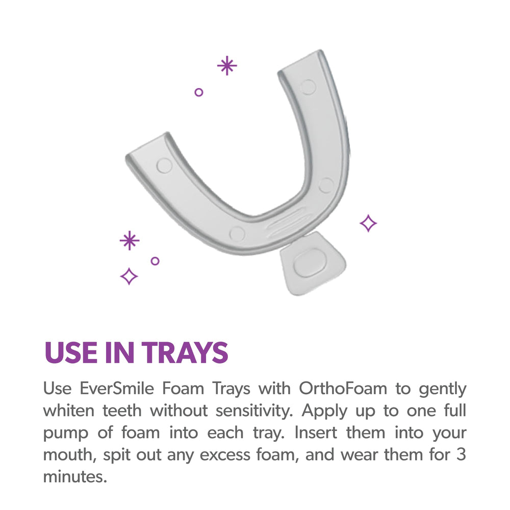 OrthoFoam safe for metal, ceramic, and plastic braces