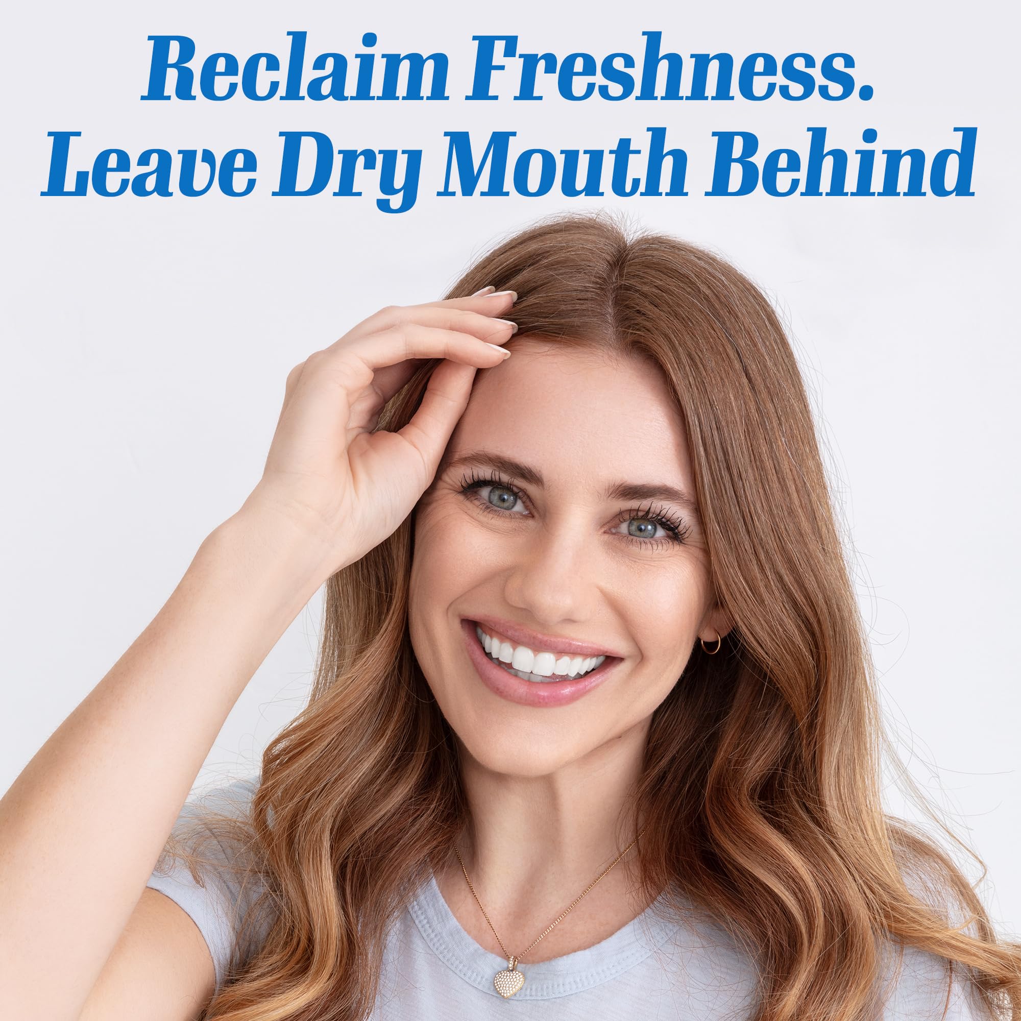 Concept image showing tonsil stones prevention and fresh breath