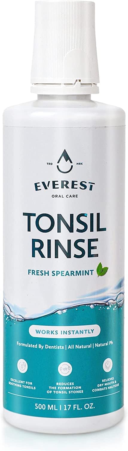 Everest Mouth Wash bottle with Tonsil Stone Remover