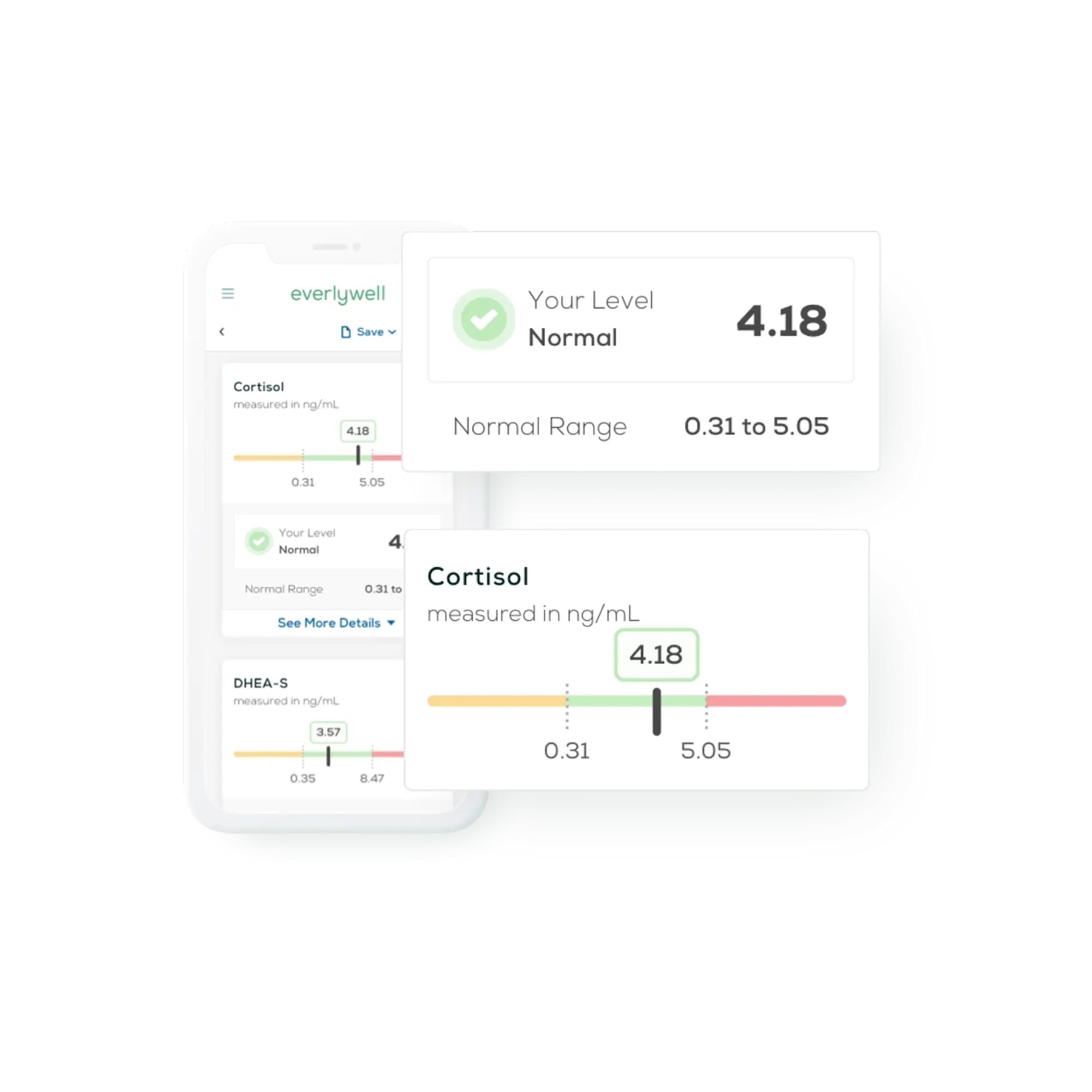 Everlywell online results dashboard with secure access to insights.