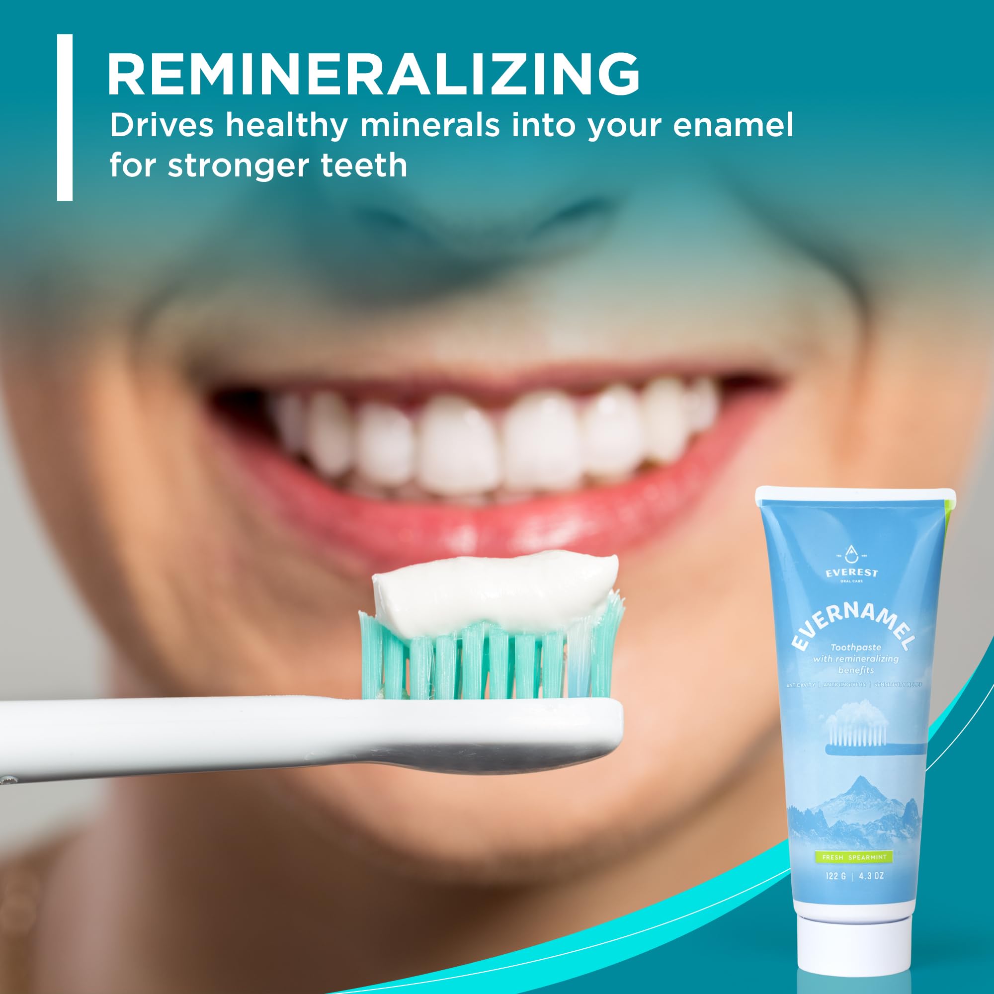 Ingredients panel highlighting natural remineralization