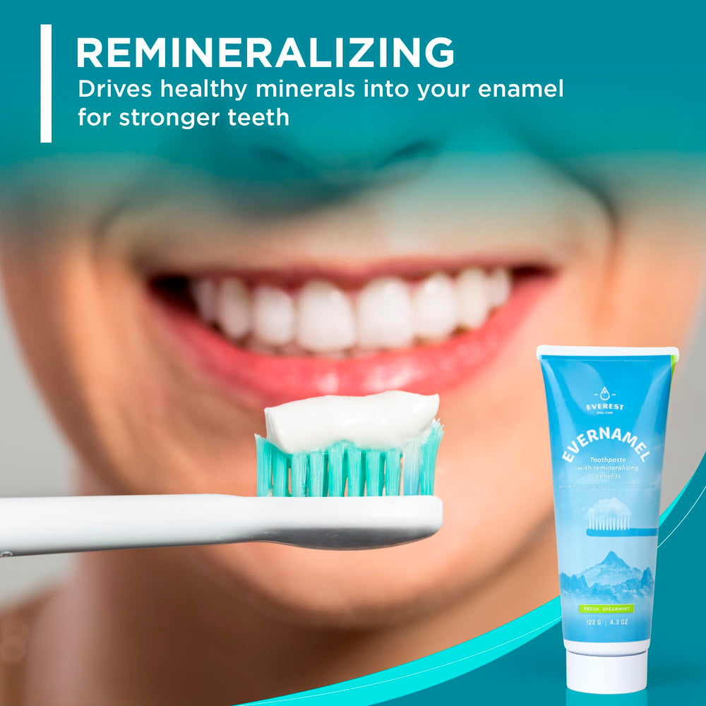 Ingredients panel highlighting natural remineralization