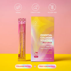 EVERYDAZE vegan collagen jelly stick Peach packaging
