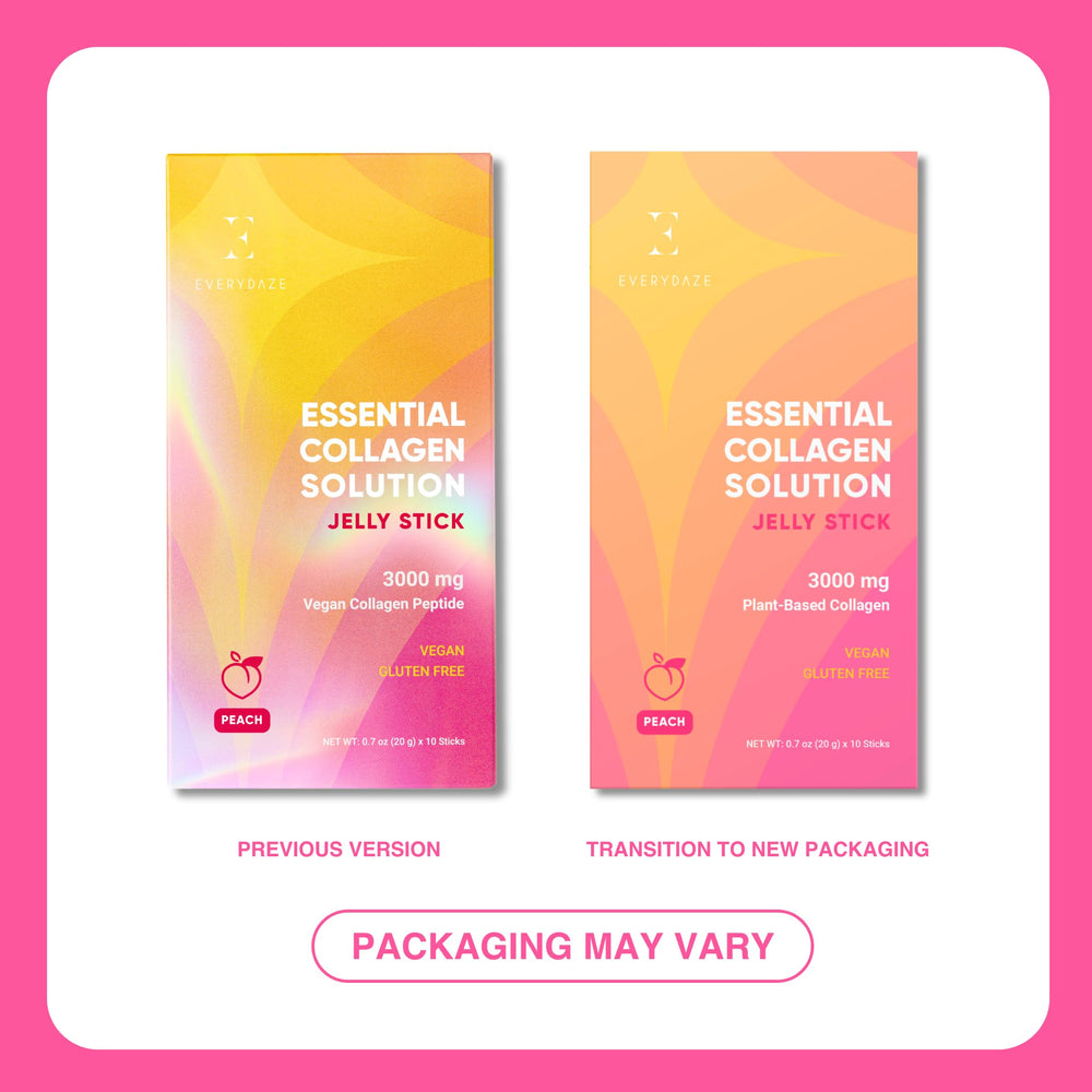 On the go usage of EVERYDAZE Collagen Jelly Stick Peach