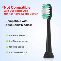 Box of 10 EVERYSTEP replacement toothbrush heads for AquaSonic Black Series