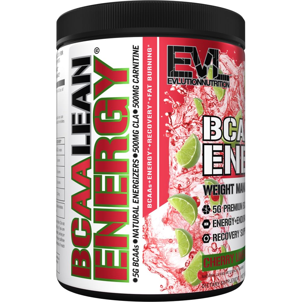 Gym scene with EVL BCAA Lean Energy Powder Cherry Limeade
