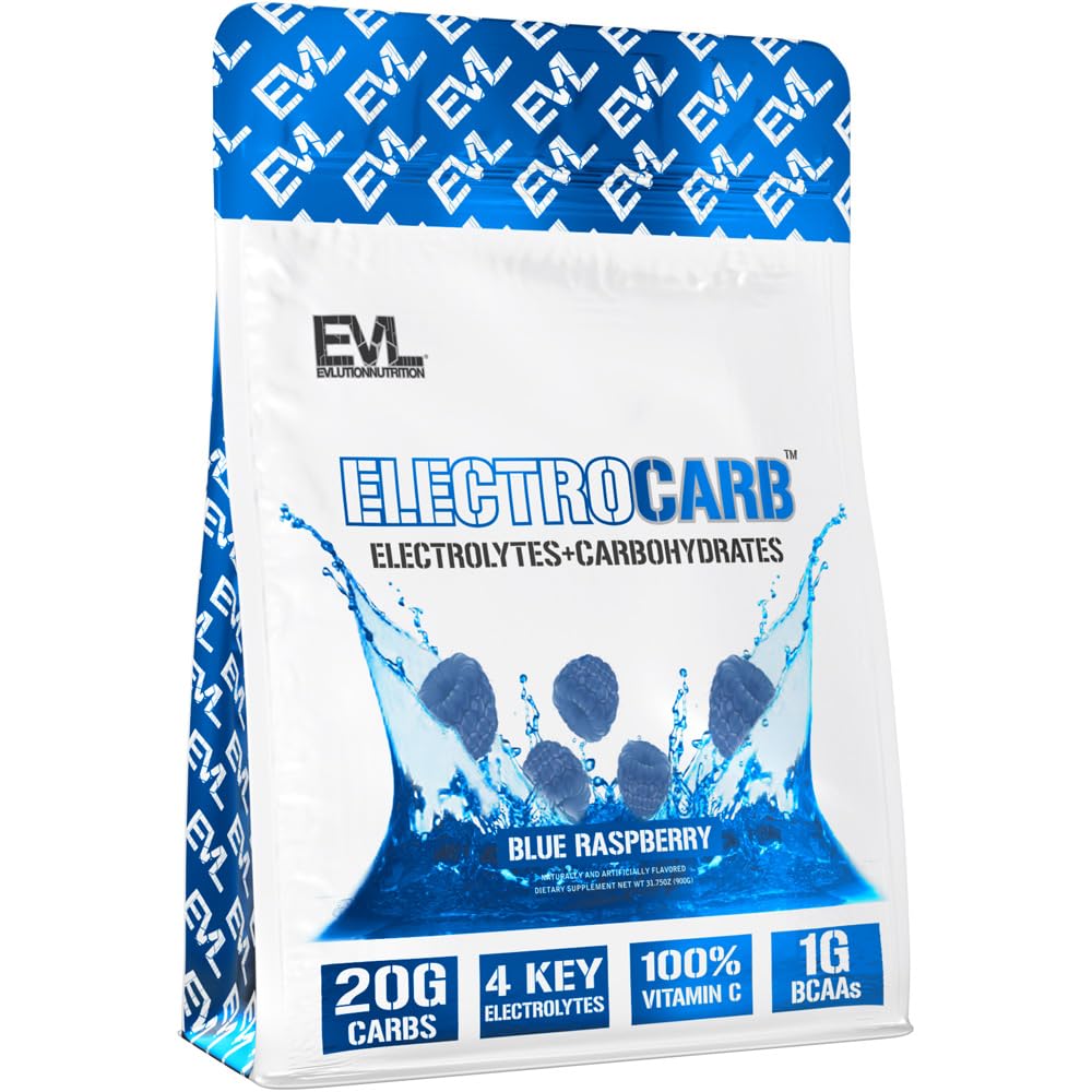 Serving suggestion of EVL ElectroCarb hydration powder