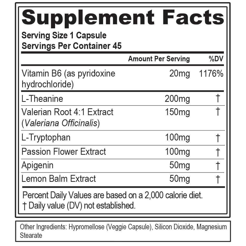 EVL RelaxMode bottle label showing vegan and non-GMO