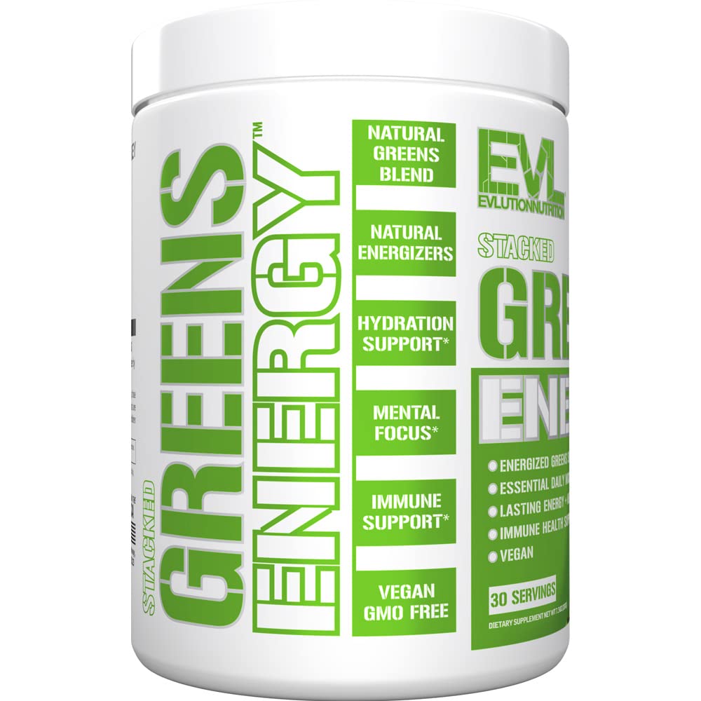 Serving of energy drink powder with natural caffeine