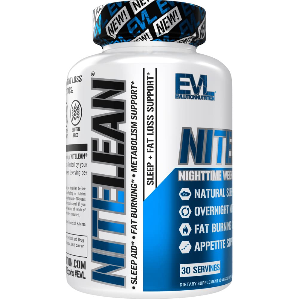 Evlution Nutrition NiteLean outer packaging with label details