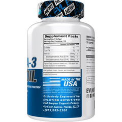 Close-up of burpless enteric-coated citrus-flavored omega-3 softgels