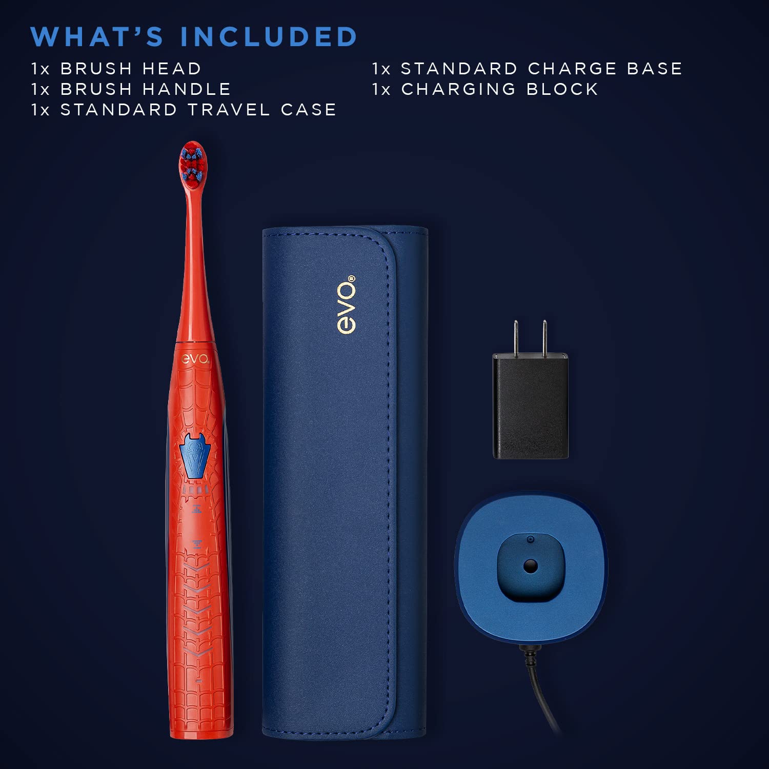 evo SPM-1 Spider-Man toothbrush side view