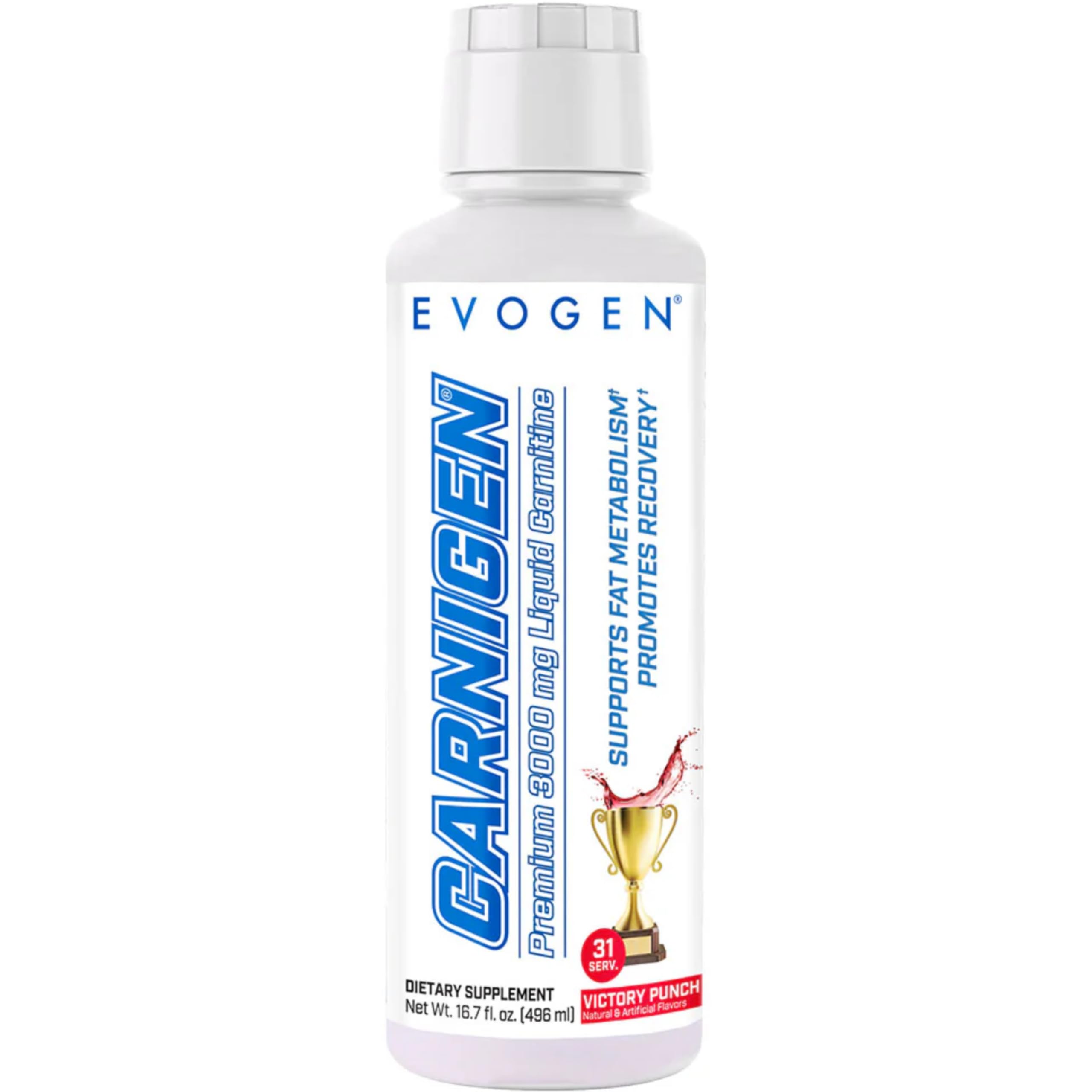Evogen Carnigen Liquid Carnitine bottle and label