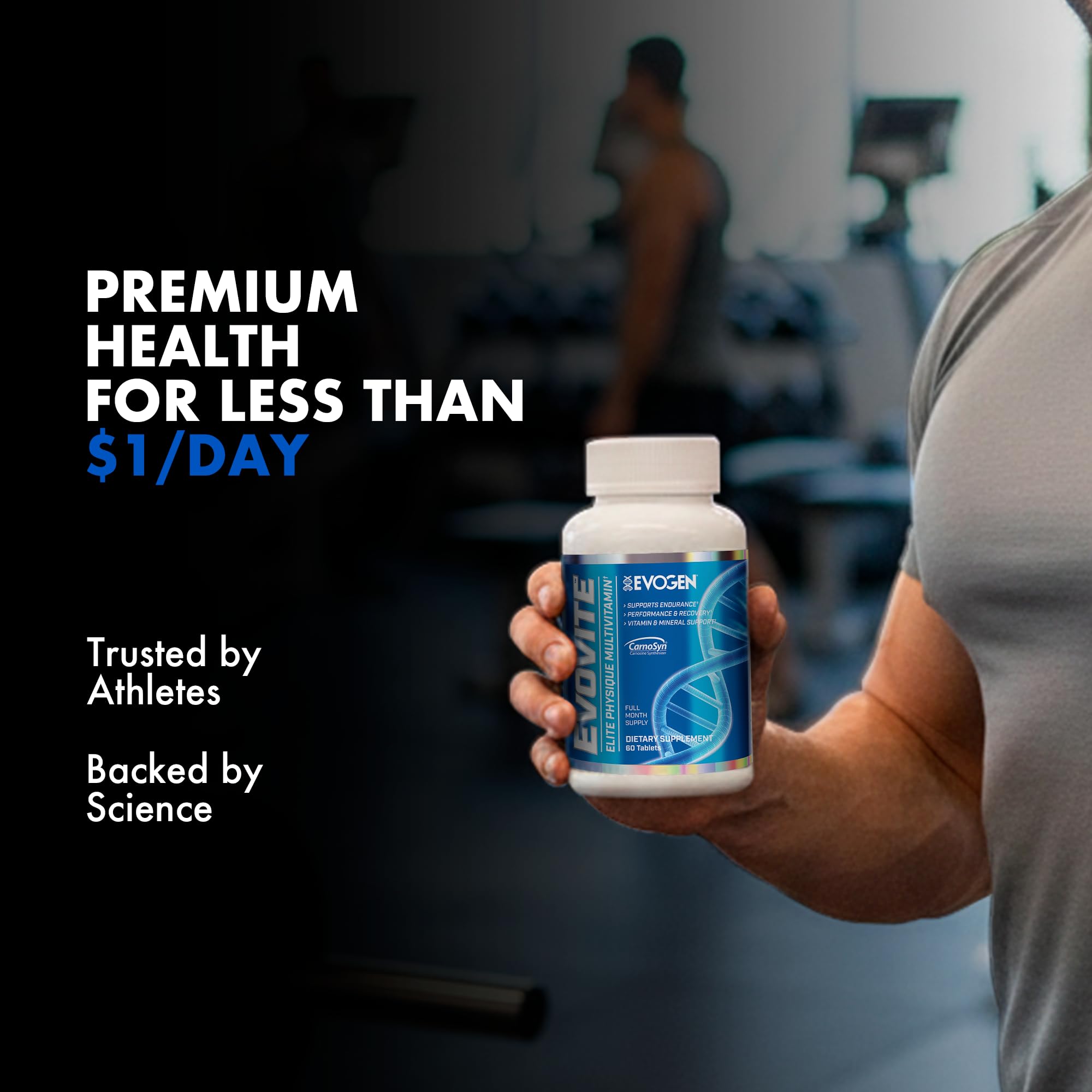 Evogen Evovite packaging showing 30 servings