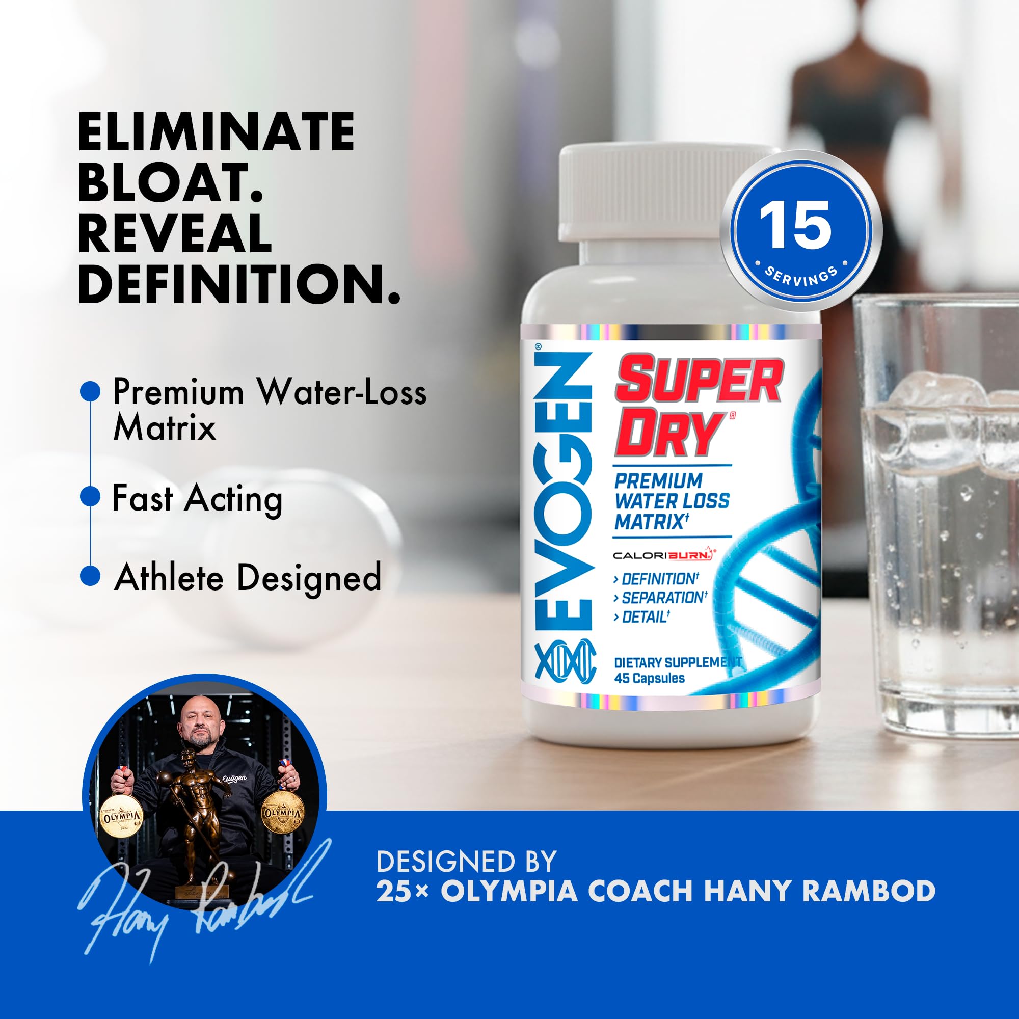 Evogen Super Dry juniper berry close-up indicating water weight management