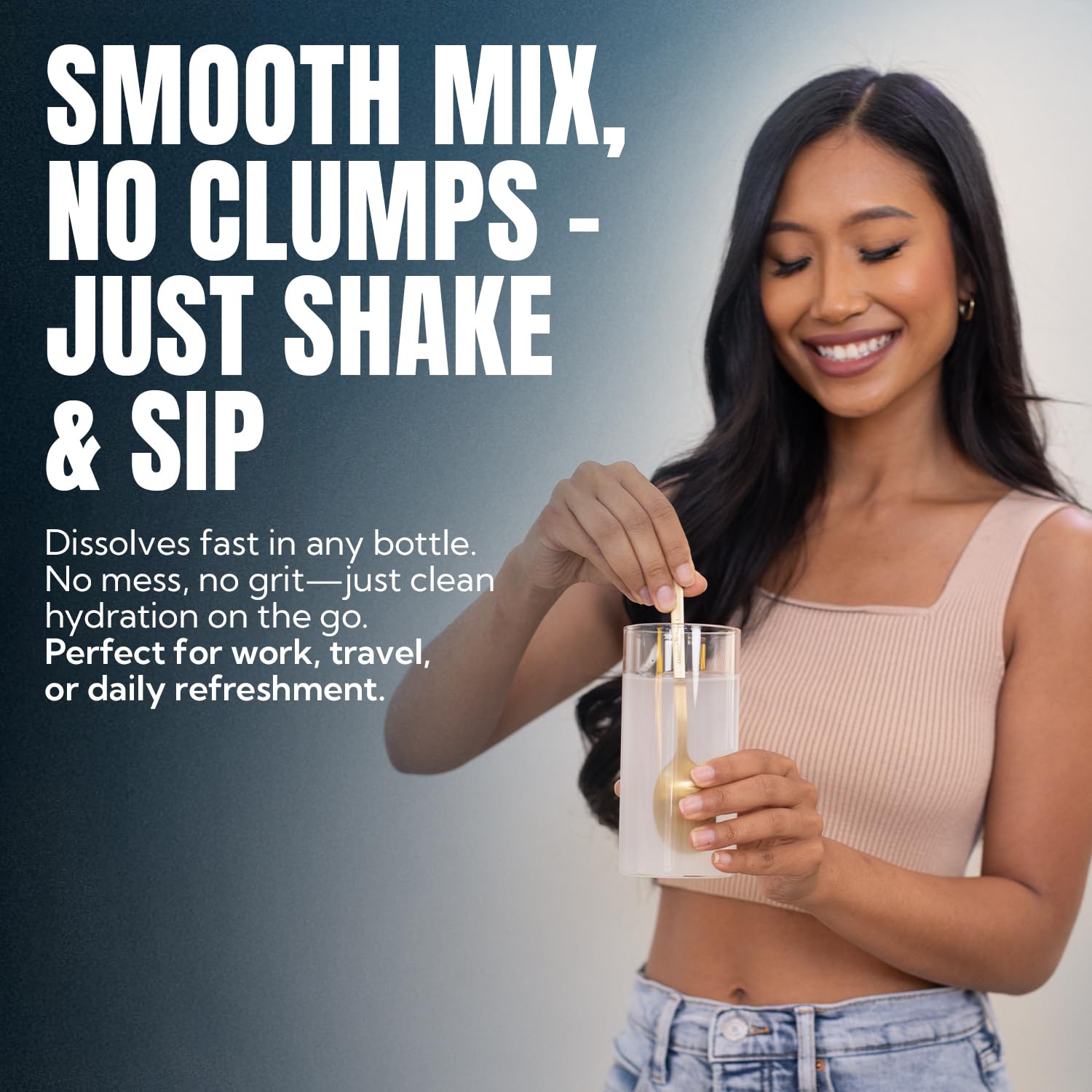 EVOLV Electrolytes ingredient label—transparent, clean hydration option.