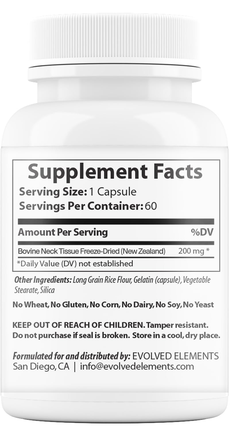 Close-up of raw grass-fed desiccated thyroid capsules