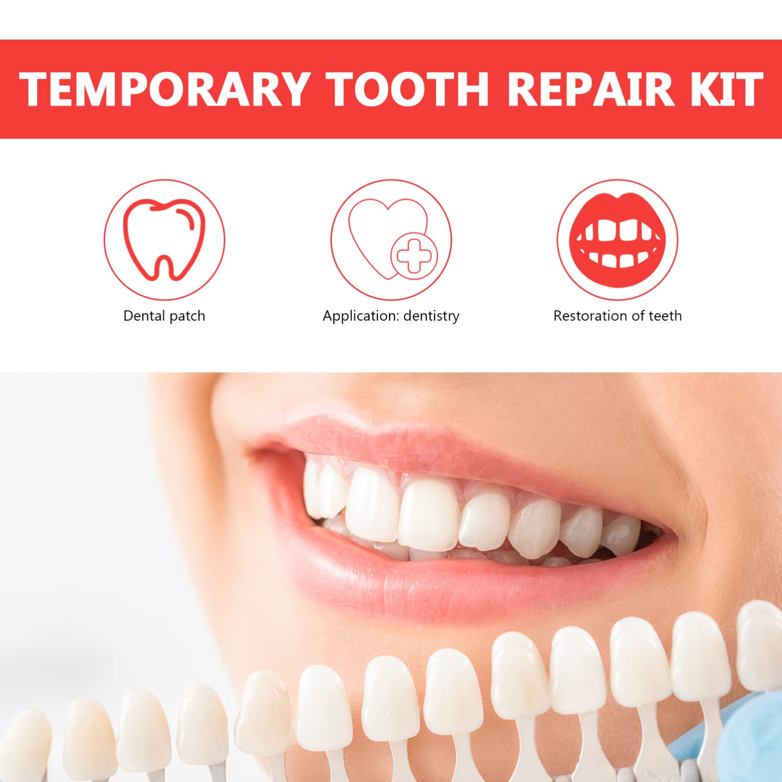 EXCEART 100-Piece Artificial Resin Teeth Veneers product image 3