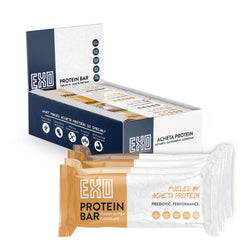 Exo protein bars variety pack hero shot for on-the-go fueling.