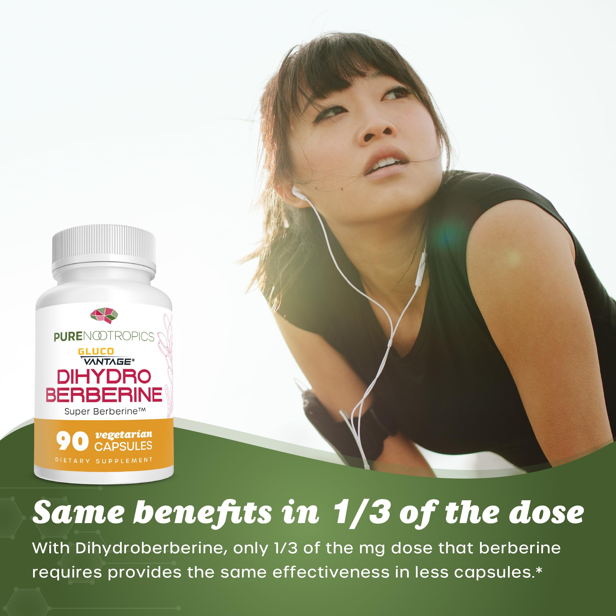 Extra small size 3 capsules delivering GlucoVantage 100 mg