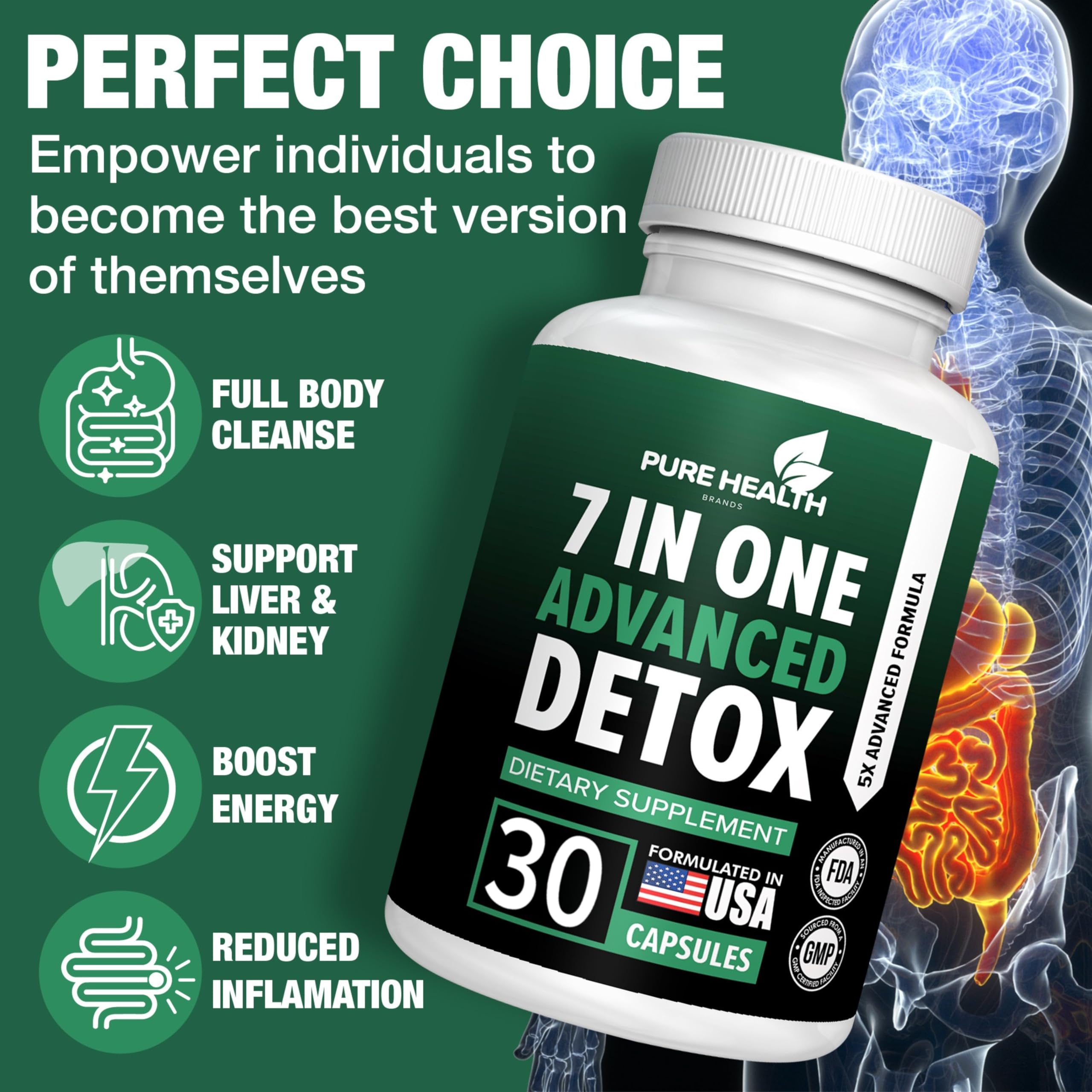 Ingredients: milk thistle, burdock root, nettle leaf, goldenseal