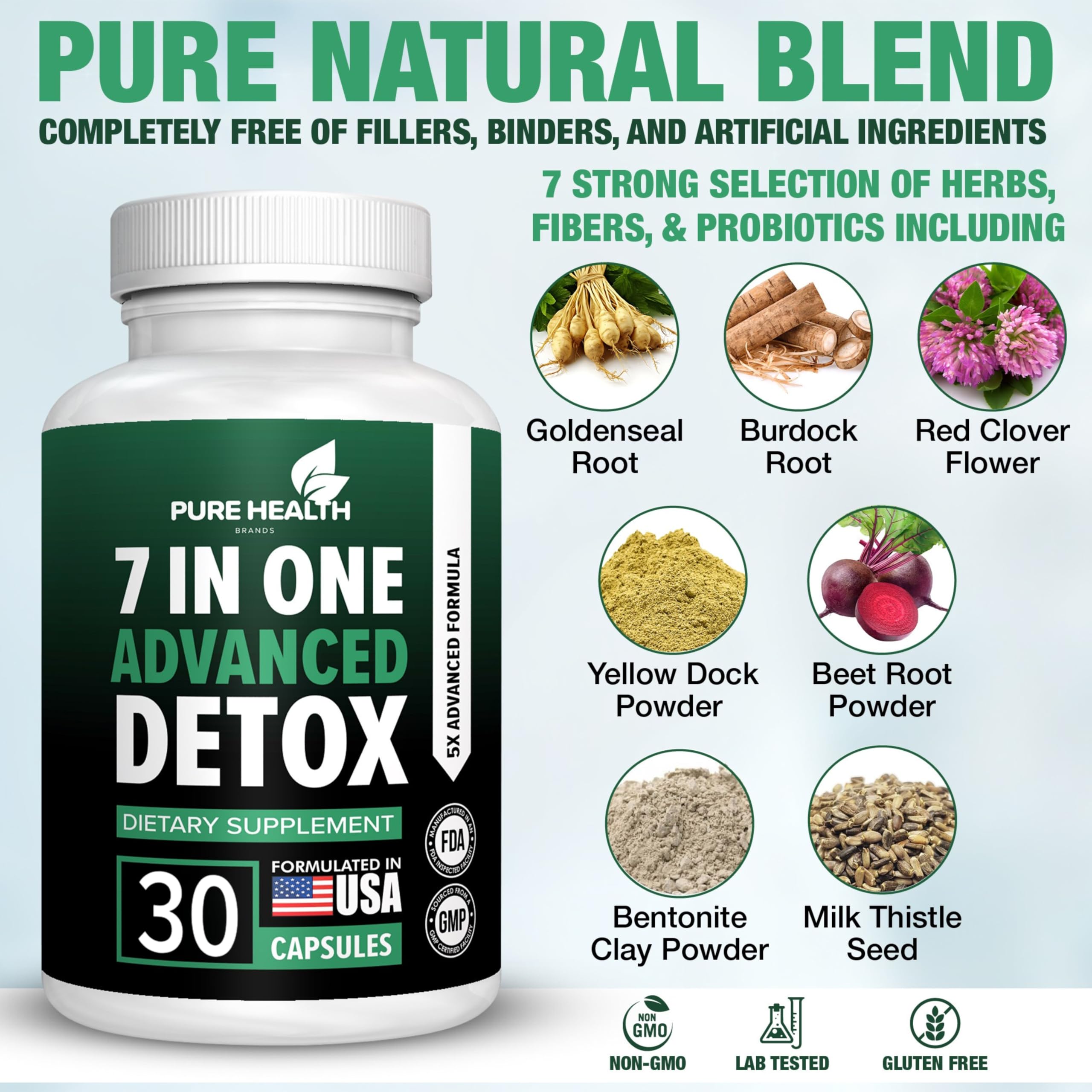Quick, convenient detox capsules for daily use
