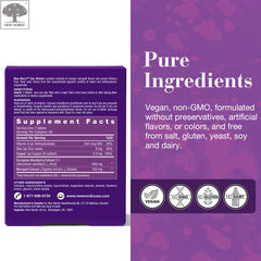 Graphic highlighting extra strength macular pigment support from blueberry extract