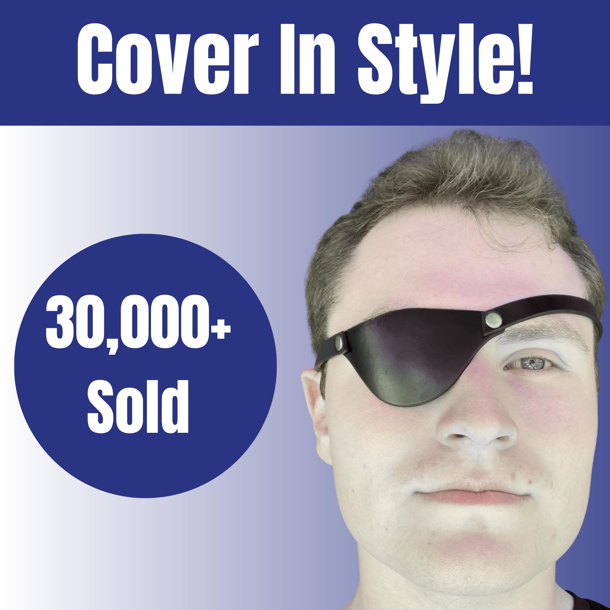 Contoured shape around eye area without pressure