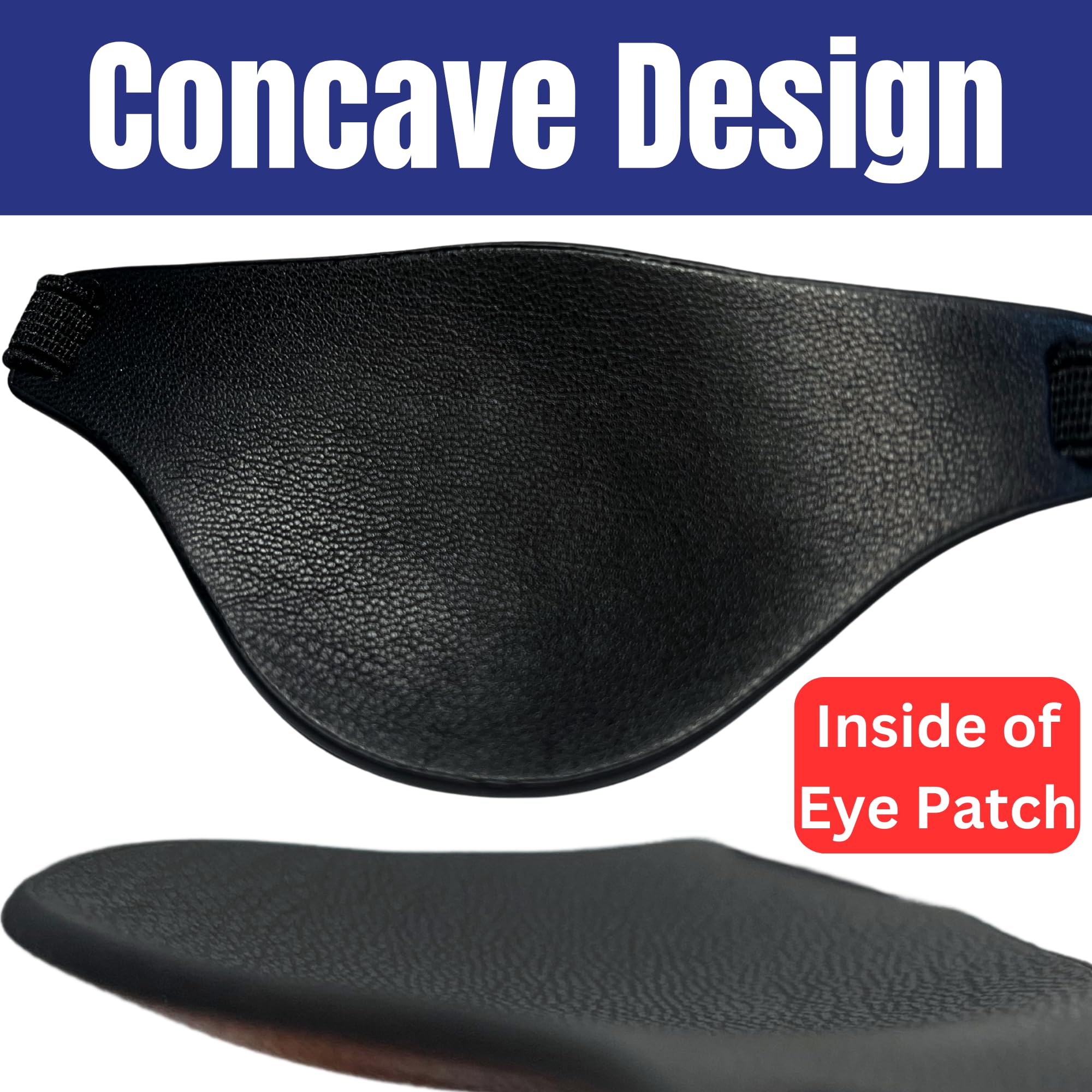 Eye patch designed to be worn under eyeglasses
