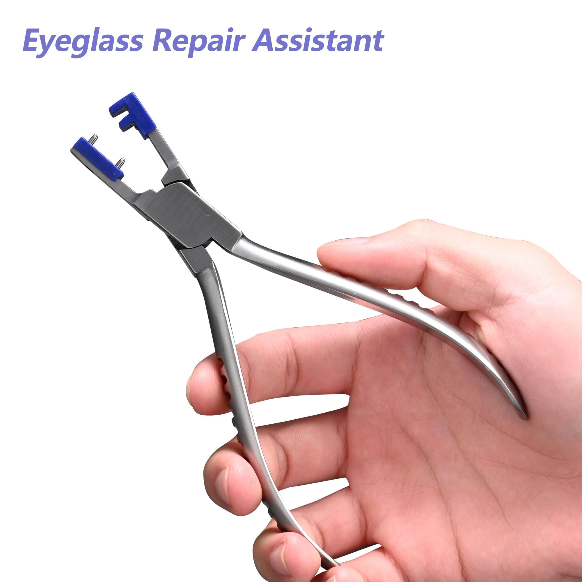 Repair kit suitable for rimless glasses and varying thicknesses