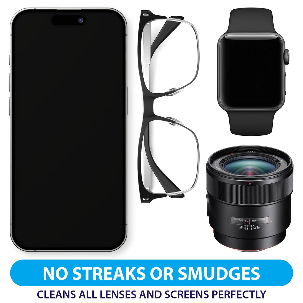 On-the-go eyeglass wipes for travel