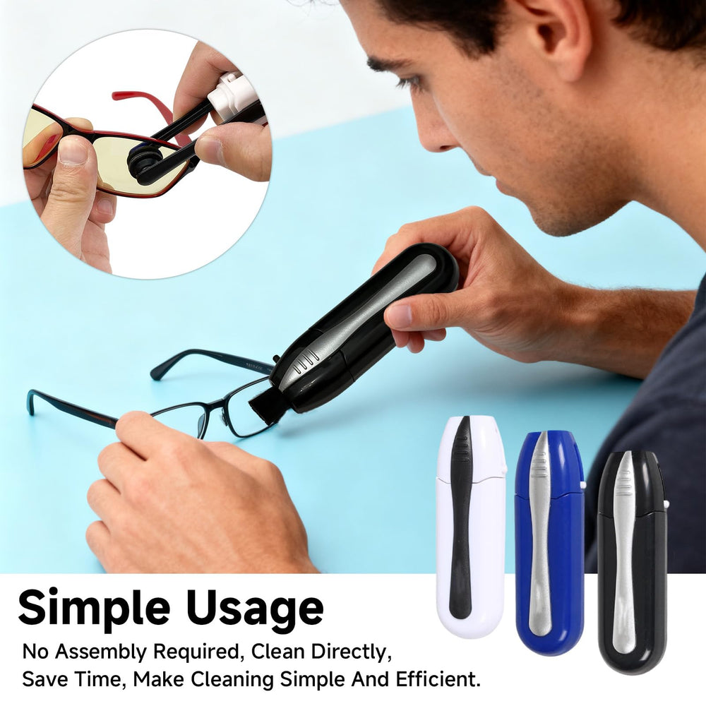 Microfiber cloth included in Eye Glasses Cleaner 3PC