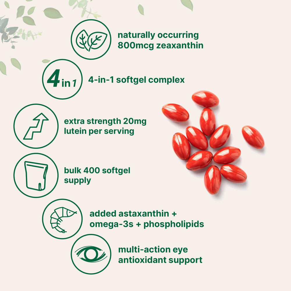 Eye health benefits for macula and retina support