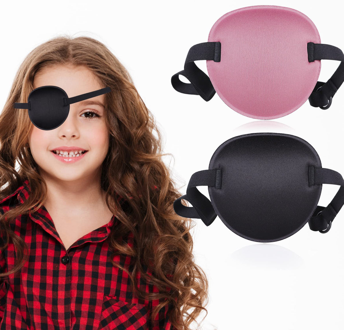 Two eye patches set for adults and kids