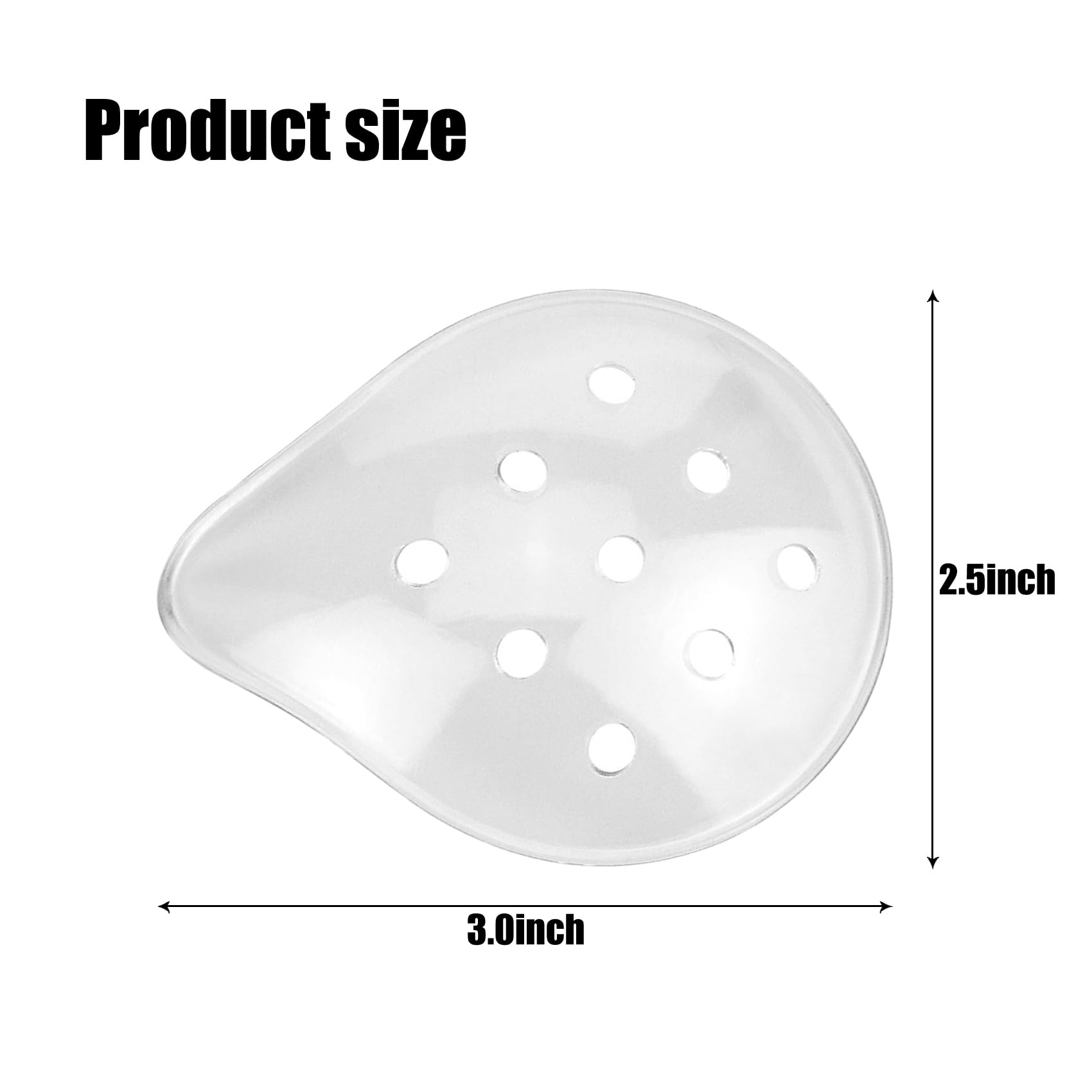 Breathable eye shield design with ventilation holes