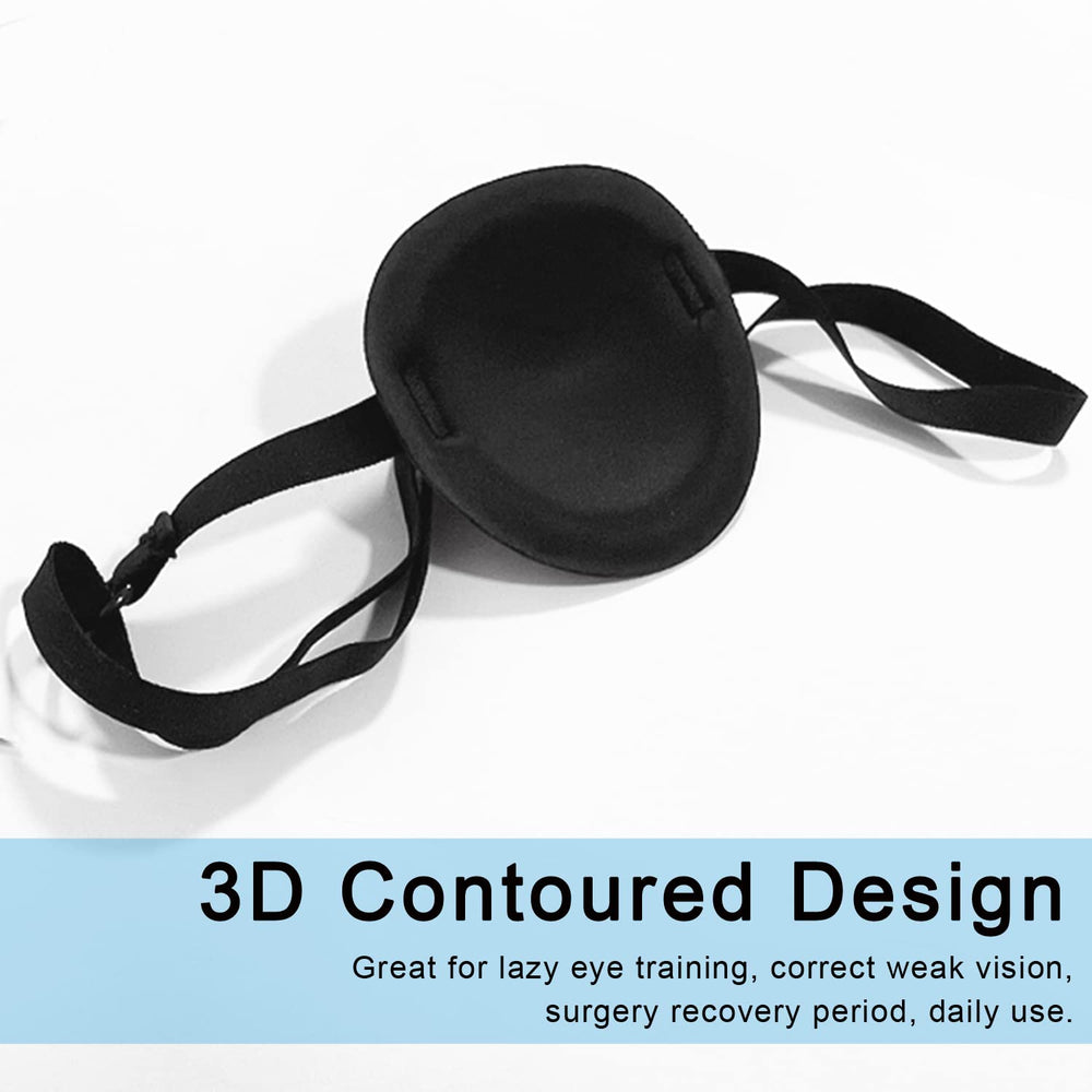 Side view of 2-pack eye patch showing color options