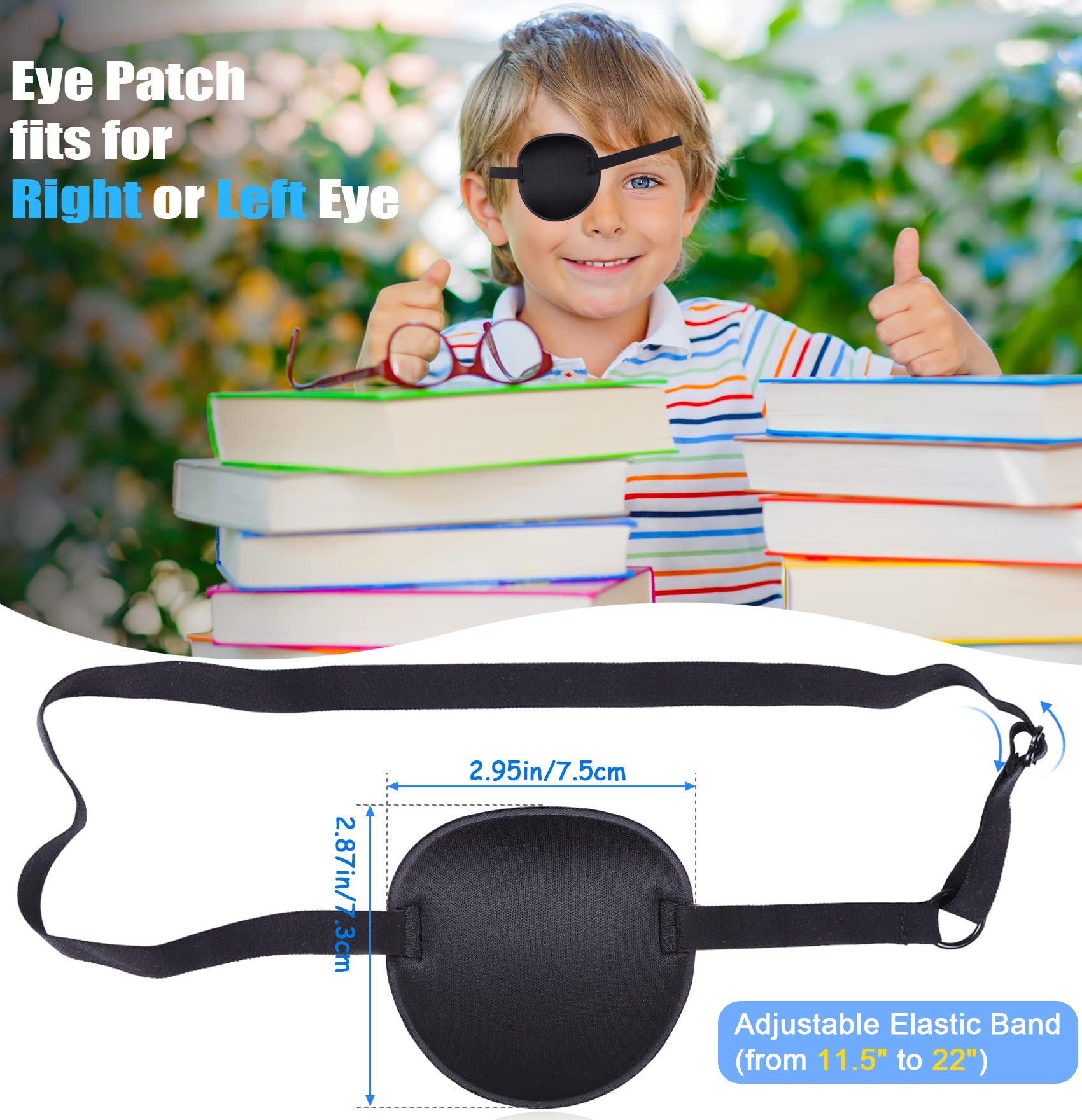 3D groove curved design of eye patch