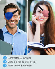 3D groove design eye patch providing deeper space around the eye