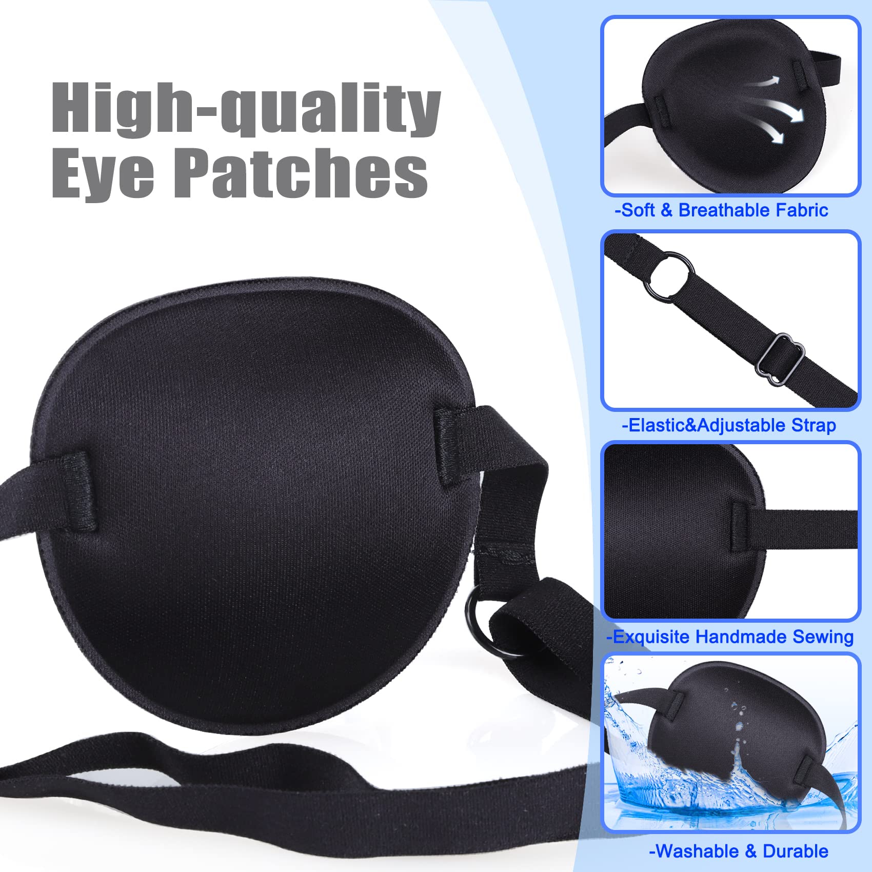 Soft breathable fabric of eye patch