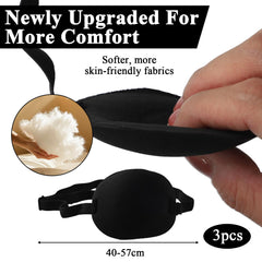 Adjustable elastic strap medical eye patch for adults and children