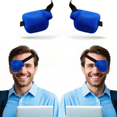 Blue 3D eye patch for left eye