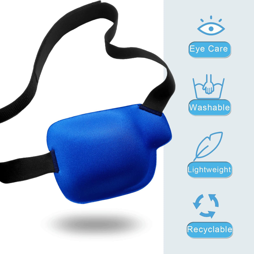 Blue 3D eye patch for right eye