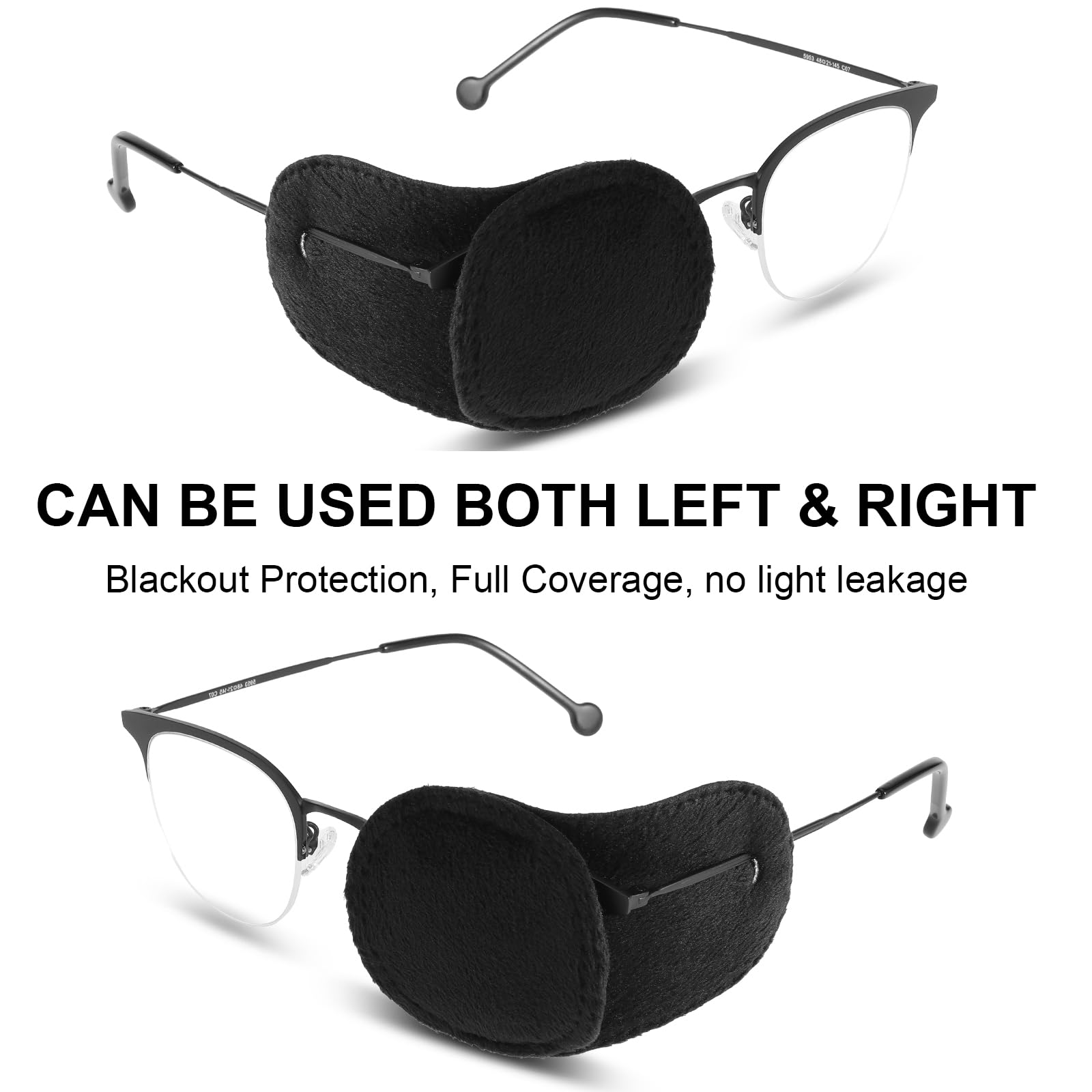 Easy to install, washable and reusable eye patches