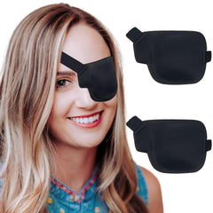 Left eye 3D black eye patch – pack of 2