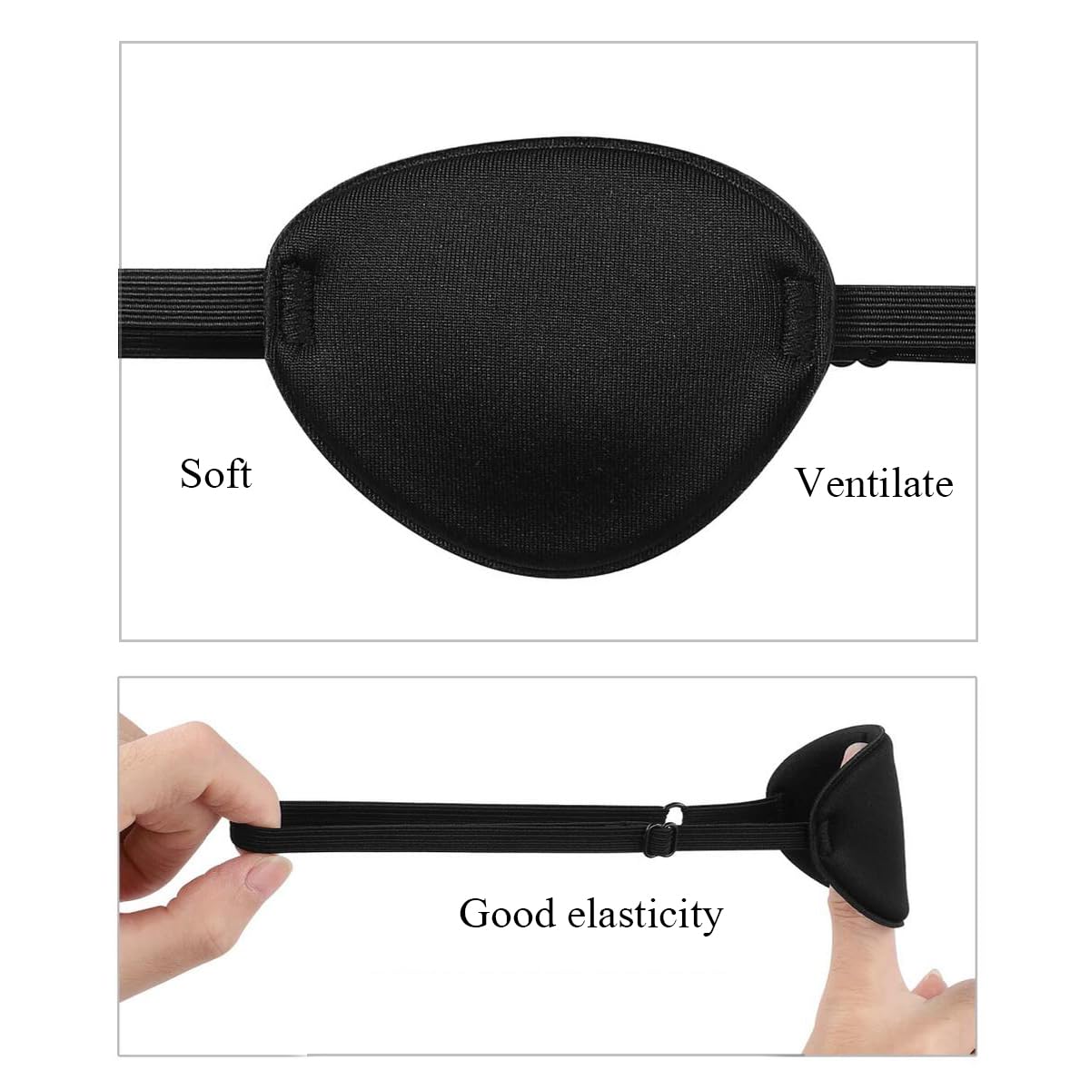 Eye patch suitable for lazy eye therapy left or right eye