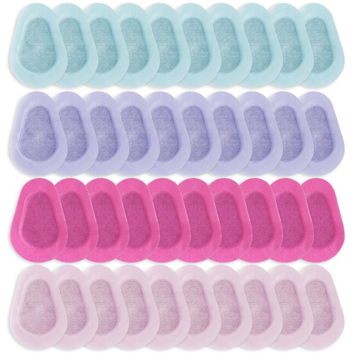 Assorted color adhesive eye patches pack of 40