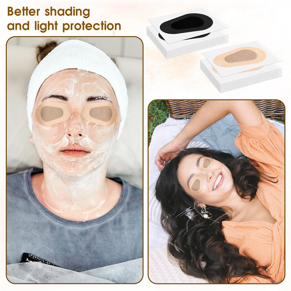 Eye patches with easy-peeling edge design