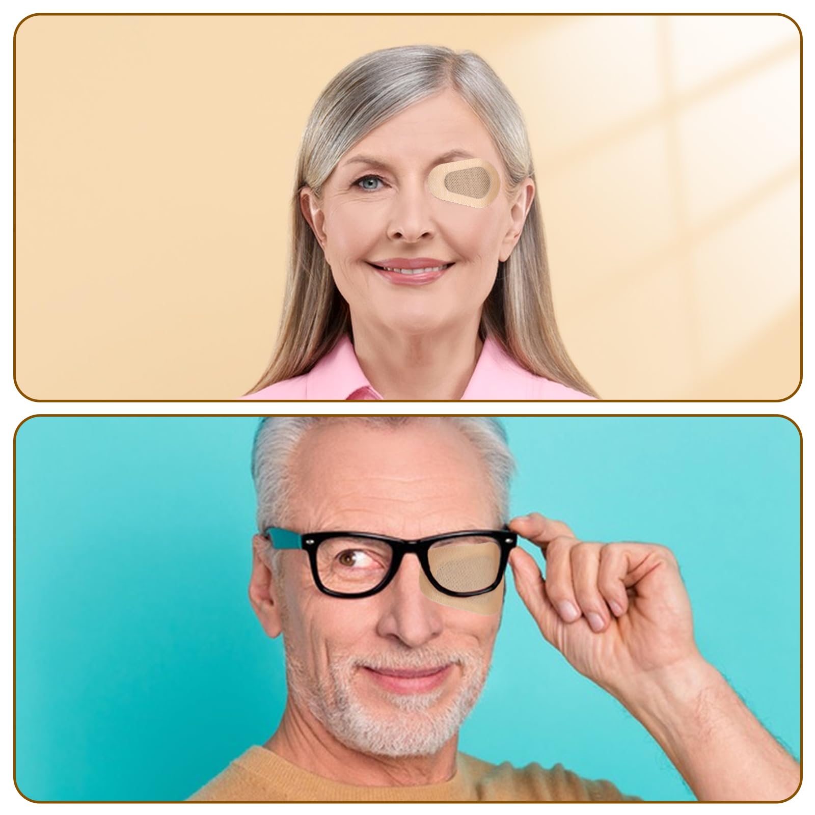 Set of 30 eye patches for daily use